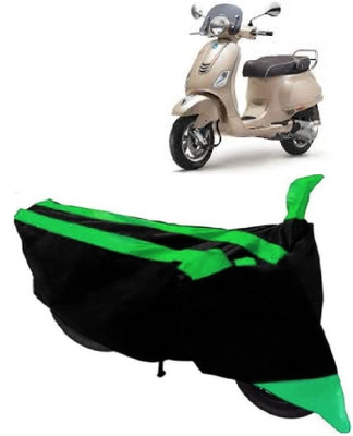 AutoKick Two Wheeler Cover for Piaggio(Vespa VXL, Green)
