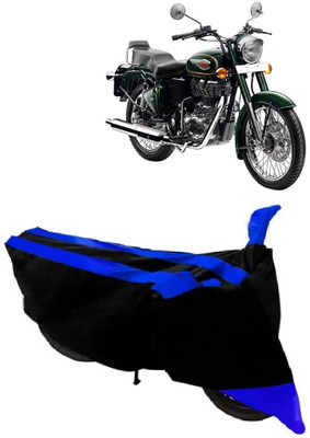 Elegance Two Wheeler Cover for Royal Enfield(Bullet 500, Blue)