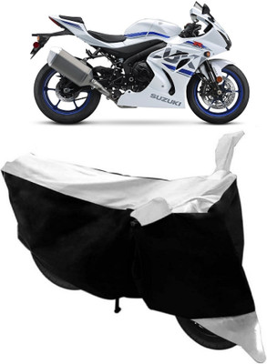 AutoKick Two Wheeler Cover for Suzuki(GSX, White)