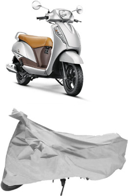 APNEK Two Wheeler Cover for Suzuki(Access SE, Silver)