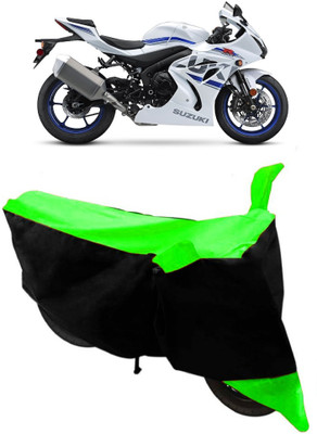 AutoKick Two Wheeler Cover for Suzuki(GSX, Green)