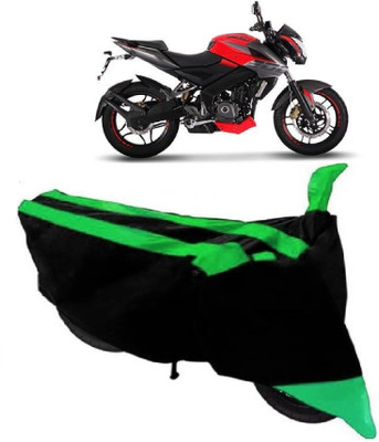 SUNONA Two Wheeler Cover for Bajaj(Pulsar 200 NS DTS-i, Green, Black)