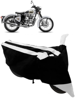 AutoKick Two Wheeler Cover for Royal Enfield(Classic 500, White)