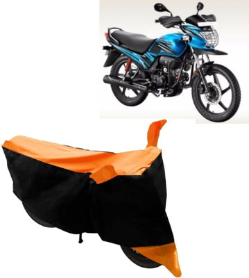 Elegance Two Wheeler Cover for Hero(Passion Pro TR, Orange)