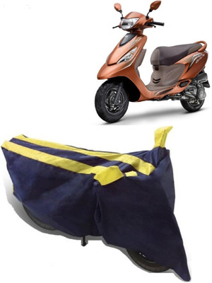 AutoKick Two Wheeler Cover for TVS(Zest, Yellow)