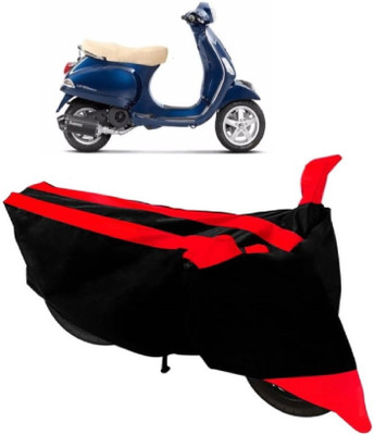 AutoKick Two Wheeler Cover for Piaggio(Vespa LX, Red)