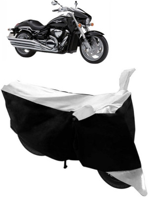 AutoKick Two Wheeler Cover for Suzuki(Intruder, White)