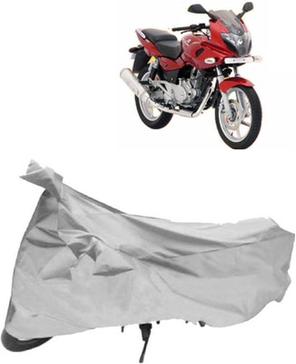 Elegance Two Wheeler Cover for Bajaj(Pulsar 220 DTS-i, Silver)