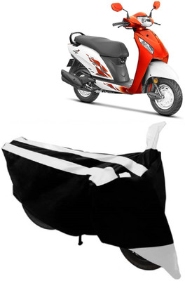 Elegance Two Wheeler Cover for Honda(Activa i, White)