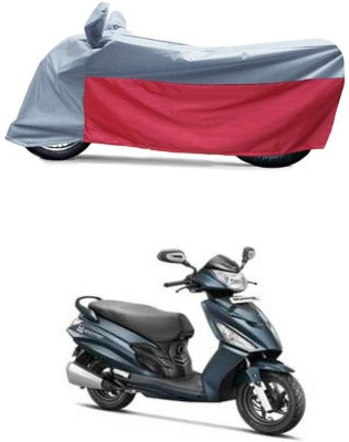 BikenWear Waterproof Two Wheeler Cover for Hero(Maestro Edge, Grey, Red)