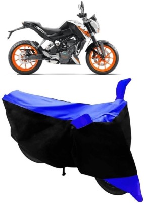 AutoKick Two Wheeler Cover for KTM(Duke 200, Blue, Black)