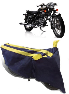 Elegance Two Wheeler Cover for Royal Enfield(Electra Delux, Yellow)