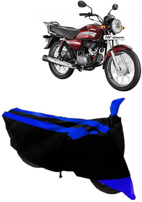 THE REAL ARV Waterproof Two Wheeler Cover for Hero(HF Dawn, Blue, Black)
