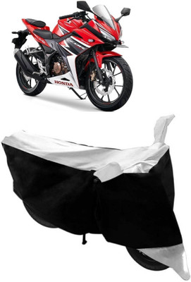 SUNONA Waterproof Two Wheeler Cover for Honda(CBR 150R, White, Black)