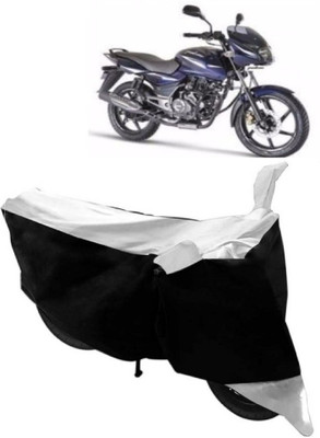 AutoKick Two Wheeler Cover for Bajaj(Pulsar 150, White)