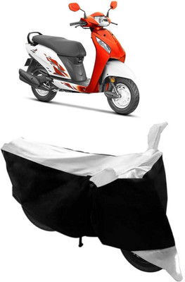 Elegance Two Wheeler Cover for Honda(Activa i, White)