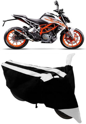 AutoKick Two Wheeler Cover for KTM(Duke 390, White)
