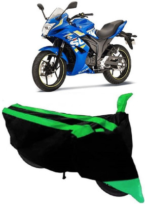 AutoKick Two Wheeler Cover for Suzuki(Gixxer SF, Green)