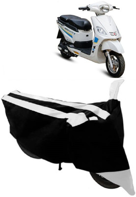 Elegance Two Wheeler Cover for Hero(Electric, White)