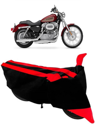 AutoRock Two Wheeler Cover for Harley Davidson(XL 883, Red)