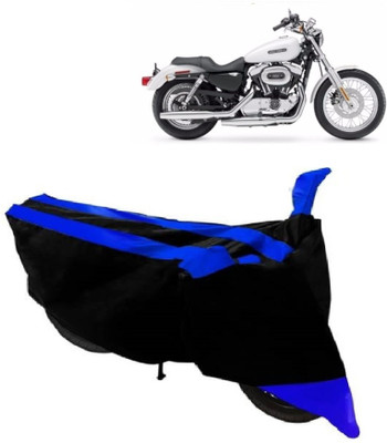APNEK Two Wheeler Cover for Harley Davidson(XL 1200, Blue)