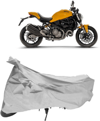 APNEK Two Wheeler Cover for Ducati(Monster 82, Silver)
