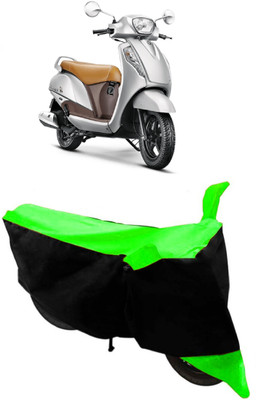 AutoKick Two Wheeler Cover for Suzuki(Access SE, Green)