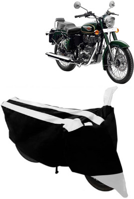 AutoKick Two Wheeler Cover for Royal Enfield(Bullet 500, White)