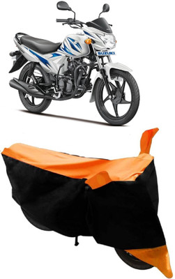 AutoKick Two Wheeler Cover for Suzuki(Hayate, Orange)