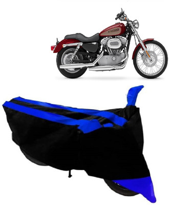 AutoKick Two Wheeler Cover for Harley Davidson(XL 883, Blue)