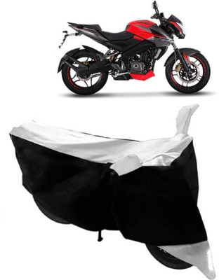AutoKick Two Wheeler Cover for Bajaj(Pulsar 200 NS DTS-i, White)