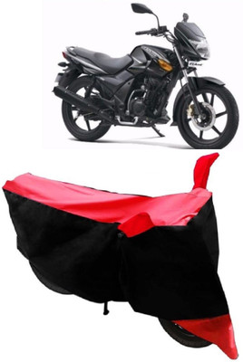 AutoKick Two Wheeler Cover for TVS(Flame DS 125, Red)