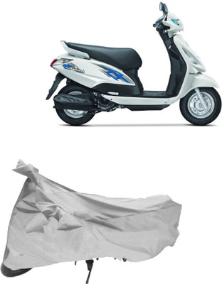 Yuneik Two Wheeler Cover for Suzuki(Swish, Silver)