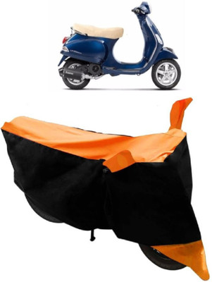 AutoKick Two Wheeler Cover for Piaggio(Vespa LX, Orange)