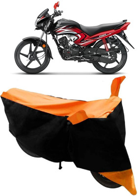 SUNONA Waterproof Two Wheeler Cover for Honda(Dream Yuga, Orange)