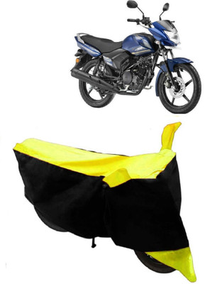 THE REAL ARV Waterproof Two Wheeler Cover for Yamaha(Saluto, Yellow, Black)