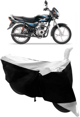 AutoRock Two Wheeler Cover for Bajaj(CT100, White)