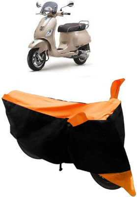 Elegance Two Wheeler Cover for Piaggio(Vespa VXL, Orange)