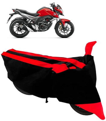 AutoRock Two Wheeler Cover for Honda(CB, Red)