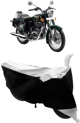 APNEK Waterproof Two Wheeler Cover for Royal Enfield(Bullet 500, White)