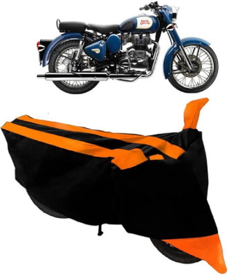 AutoKick Two Wheeler Cover for Royal Enfield(Bullet 350, Orange)