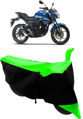Elegance Two Wheeler Cover for Suzuki(Gixxer, Green)