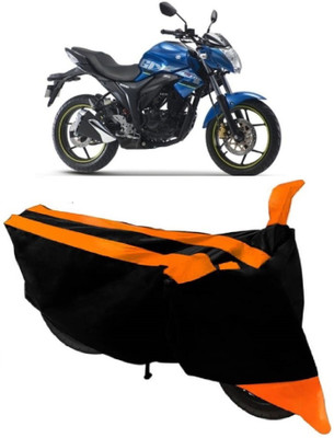 APNEK Two Wheeler Cover for Suzuki(Gixxer, Orange)