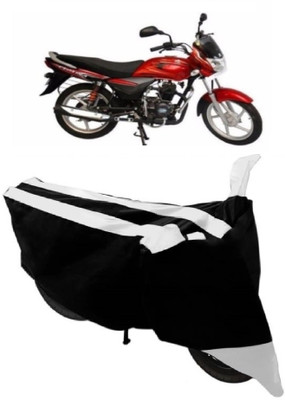 AutoKick Two Wheeler Cover for Bajaj(Platina, White)
