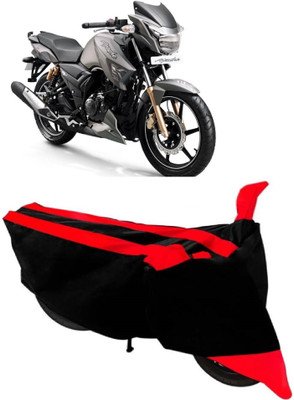 AutoRock Two Wheeler Cover for TVS(Apache RTR 180, Red)