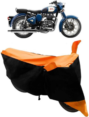 AutoKick Two Wheeler Cover for Royal Enfield(Bullet 350, Orange)