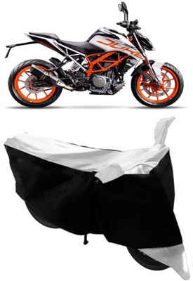 AutoKick Two Wheeler Cover for KTM(Duke 390, White)