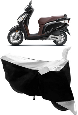 Elegance Two Wheeler Cover for Honda(Aviator, White)