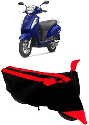 AutoKick Two Wheeler Cover for Suzuki(Access, Red)