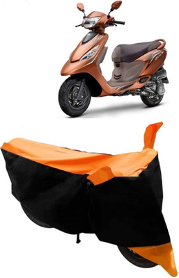 APNEK Two Wheeler Cover for TVS(Zest, Orange)